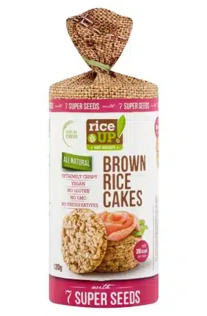 Rice Up Szelet 7 féle szupermaggal 120g puffasztott teljes kiőrlésű barna rizs