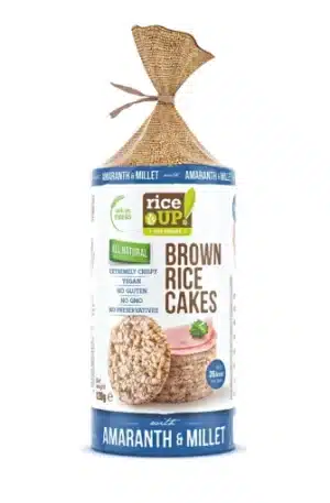 Rice Up Szelet köles & amaránt 120g puffasztott teljes kiőrlésű barna rizs