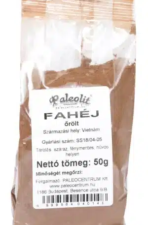Paleolit Fahéj őrölt 50g Cinnamon powder Cassia