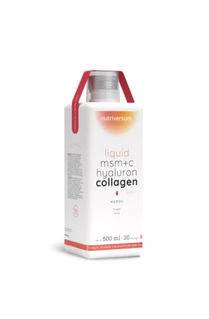 Nutriversum Liquid MSM+C Hyaluron Collagen kollagén ital-mangó 500 ml